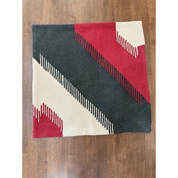 Ralph Lauren Home Pillow Cover Southwest Geometric Red Black Beige Cotton 20x20 - Picture 1 of 7